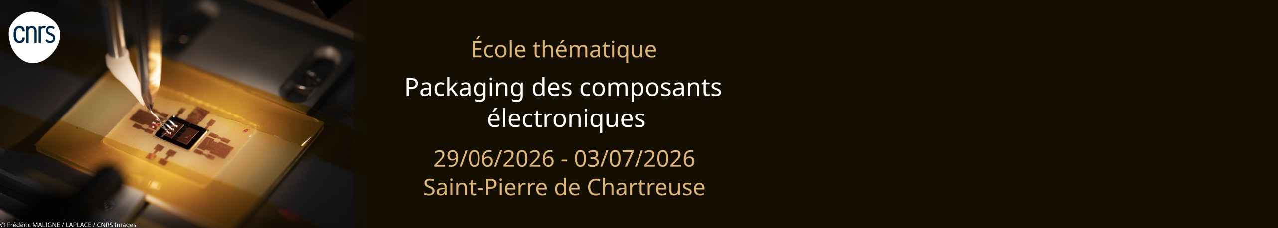 Ecole thématique « packaging des composants électroniques »>